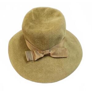 vintage MULBERRY Hat Fedora Bucket wool rare retro Collection 90s luxury